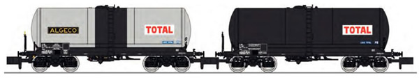 REE Modeles NW-226 - Set of 2 ANF ALGECO / TOTAL Bogies Y 25S petroleum products transport Era IV